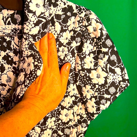 M women Blazer George Lapel Collar Two Front Pockets Buttoned Down Short Sleeve - Picture 5 of 14